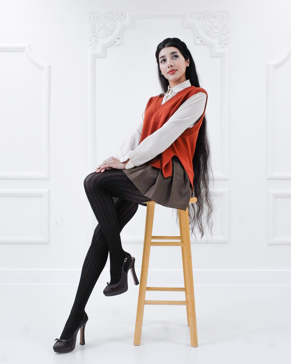 Lenora merino sweater vest - Sienna