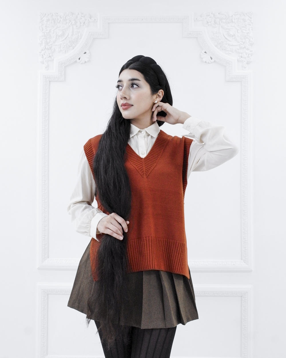 Lenora merino sweater vest - Sienna