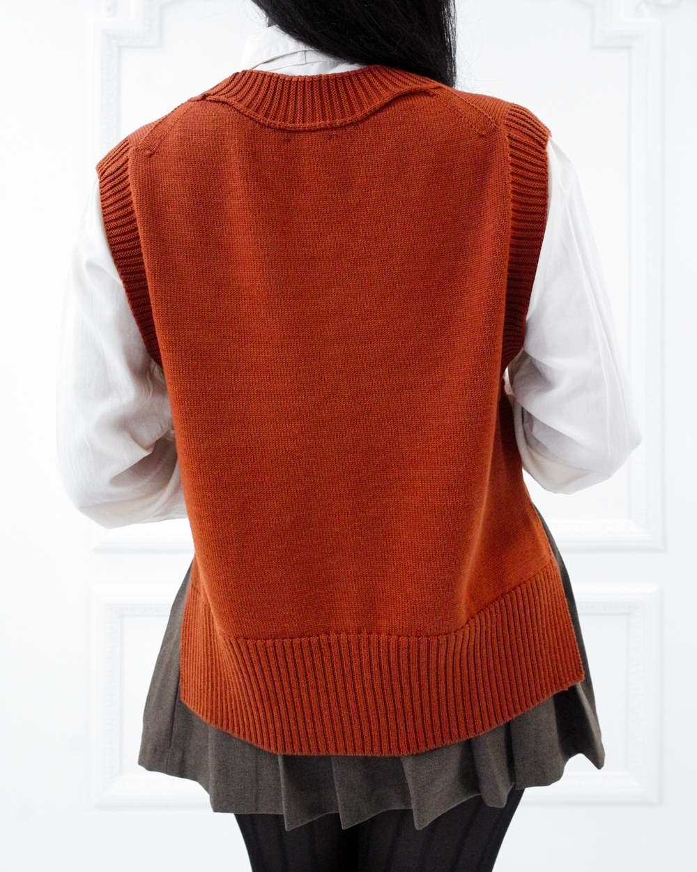 Lenora merino sweater vest - Sienna