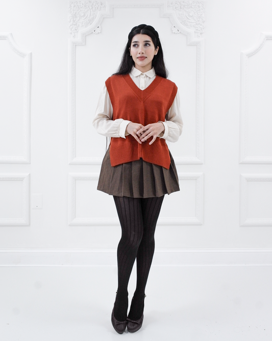 Lenora merino sweater vest - Sienna