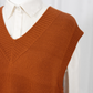 Lenora Merino sweater vest - Sienna