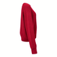 Maisie Merino popcorn pullover - Crimson