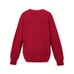 Maisie Merino popcorn pullover - Crimson