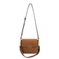 Darlene Recycled Vegan Shoulder Bag in Saddle