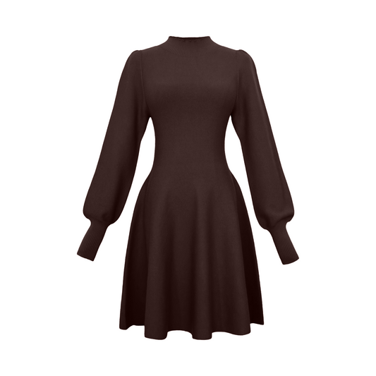 Merlina knit dress - Cacao