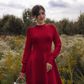 Merlina Knit Dress - Cherry