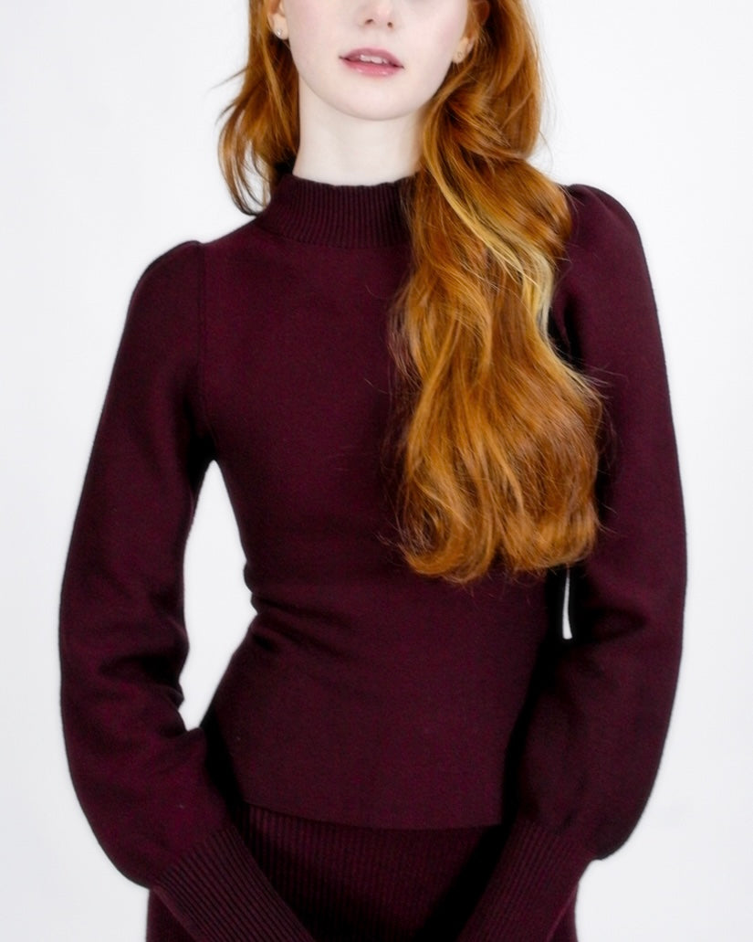 Meryl bishop sleeve top - Oxblood