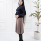 Juliet knit midi skirt - Taupe