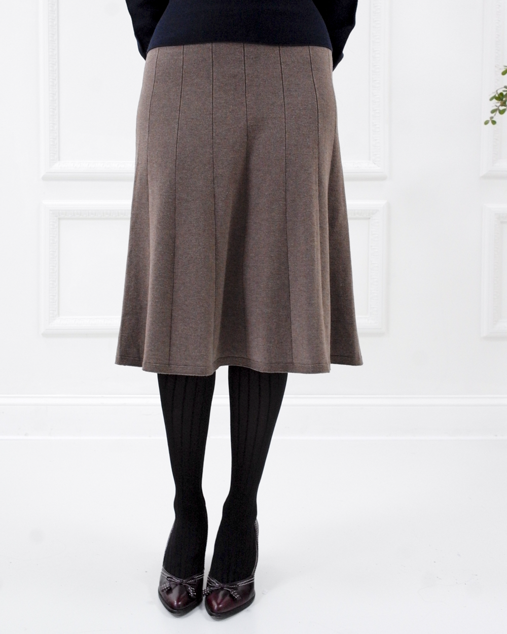 Juliet knit midi skirt - Taupe