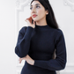Meryl knit bishop top - Navy