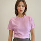 Mika Merino Cropped Tee - Sakura