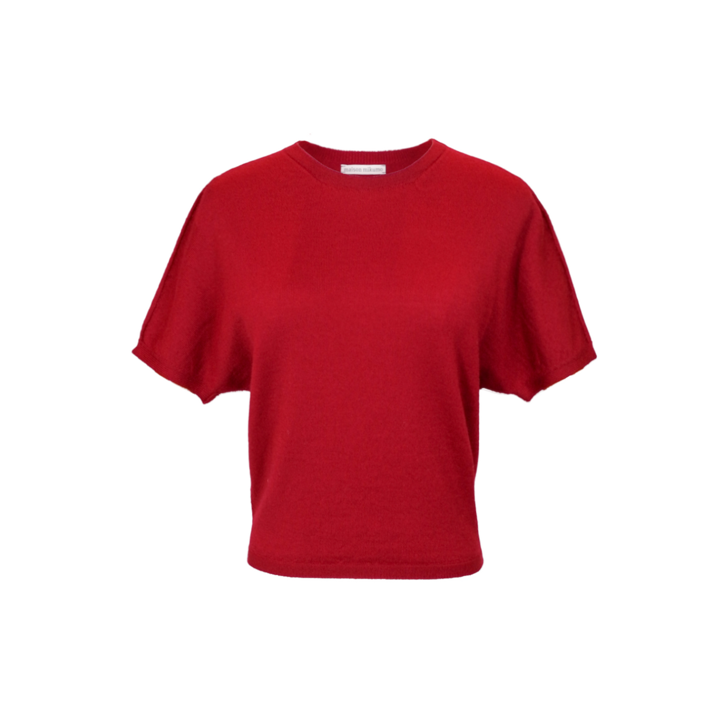Mika Merino tee - Crimson