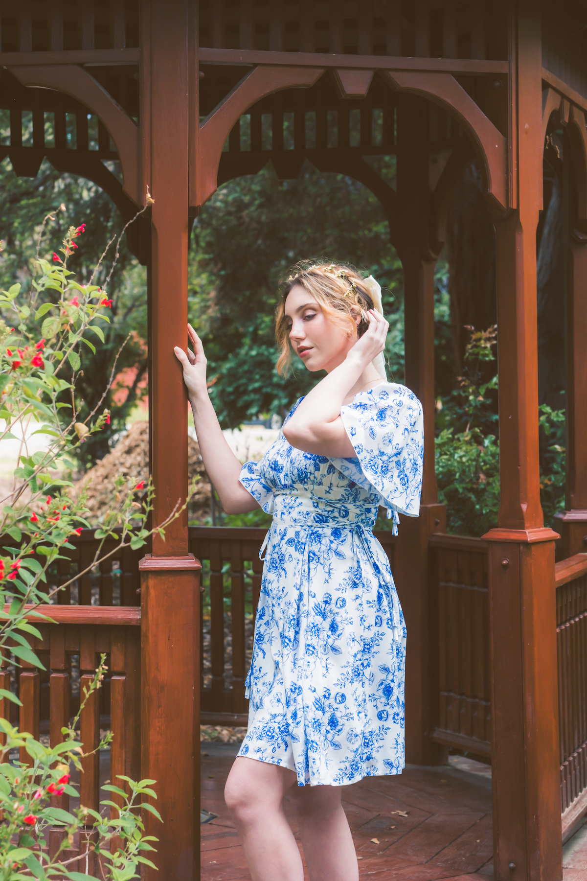 The Clarita Dress in Chinoiserie