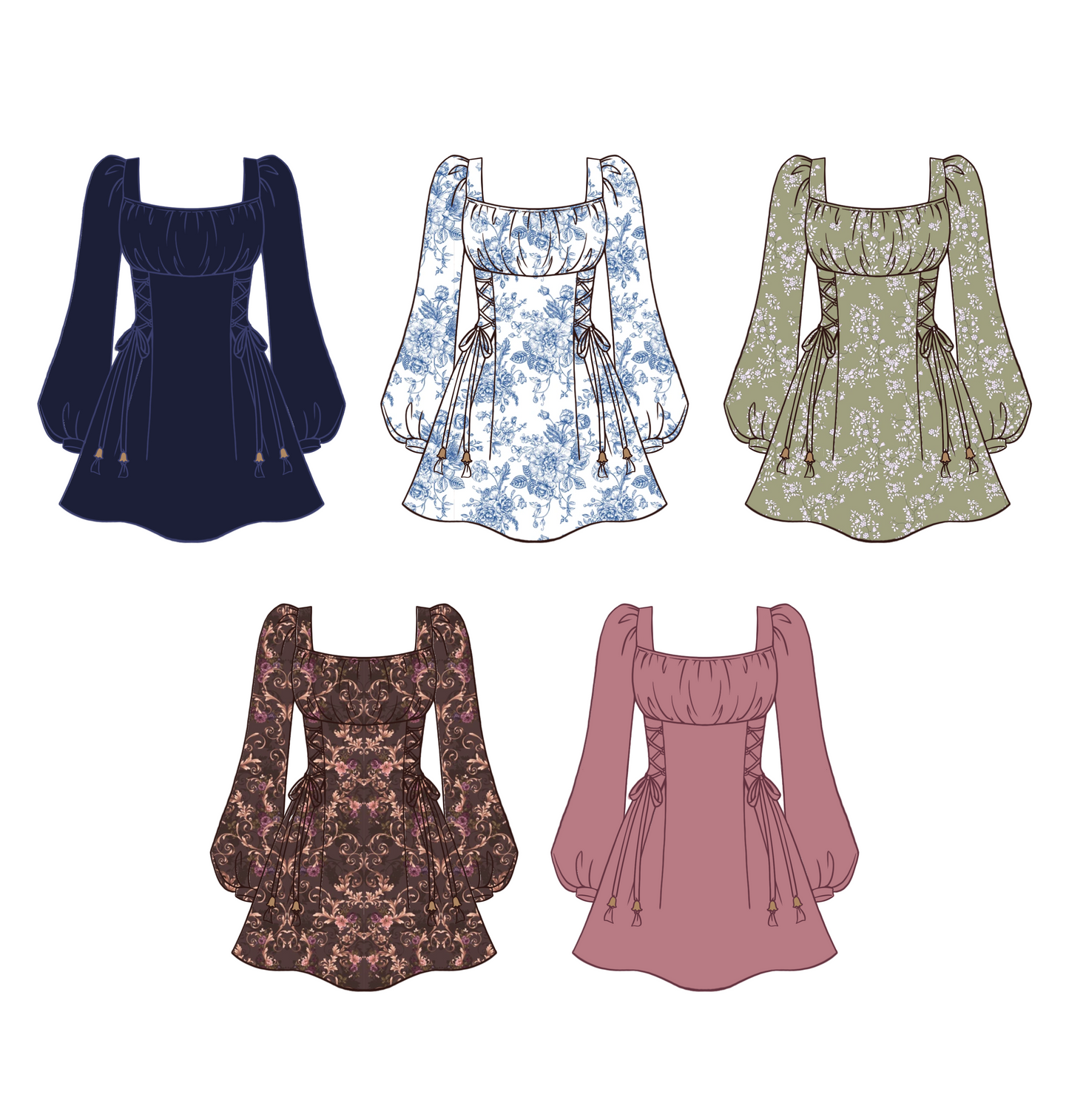 The Sinclair Dress in Midnight