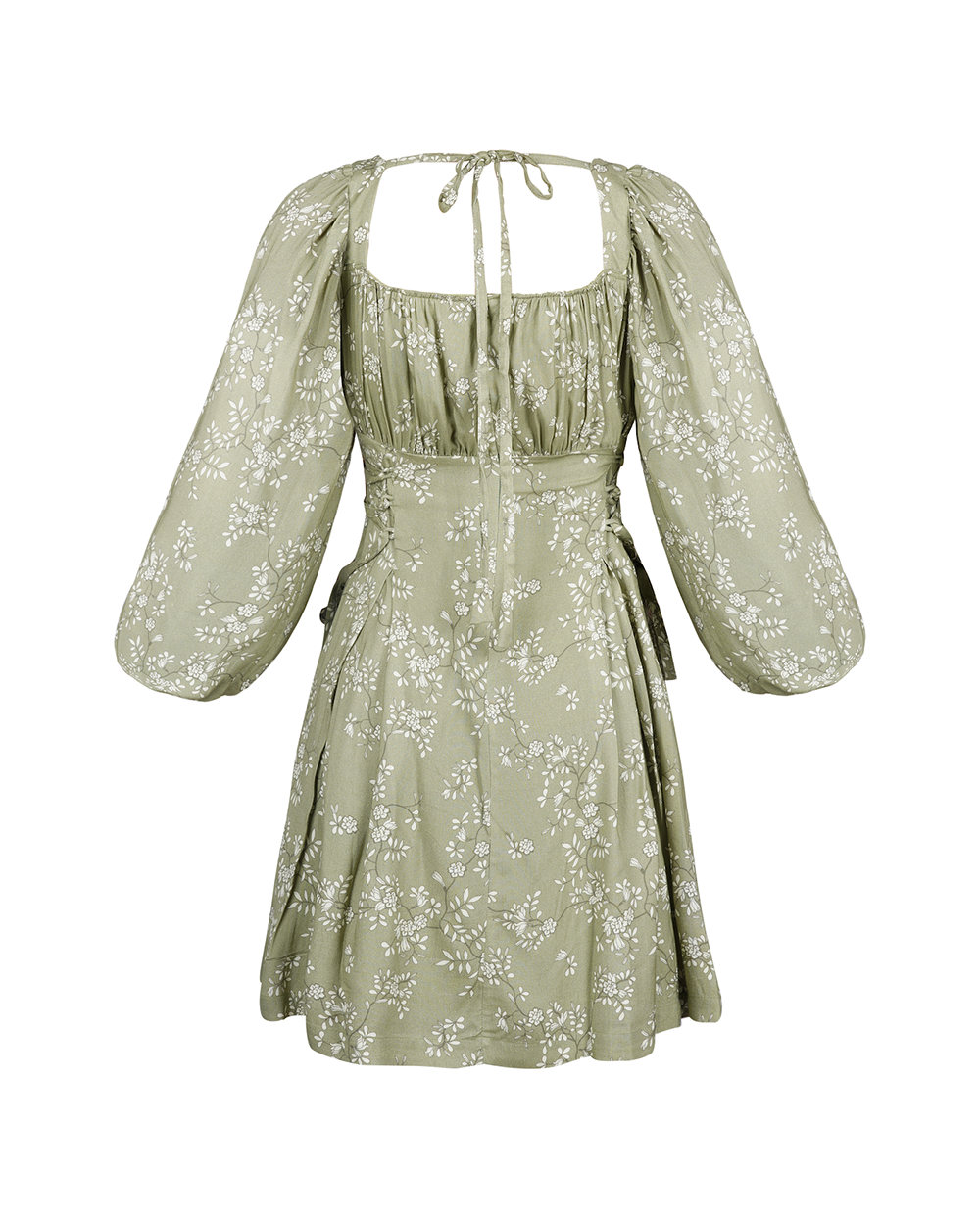 Sinclair adjustable side-tie dress - Sage