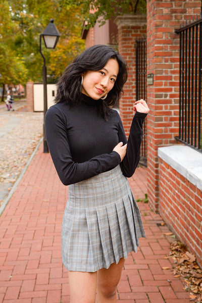 Classic Pleated Skirt - Earl Grey Plaid – Maison Mikumo