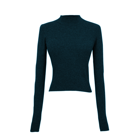 Val rib knit long sleeve - Teal
