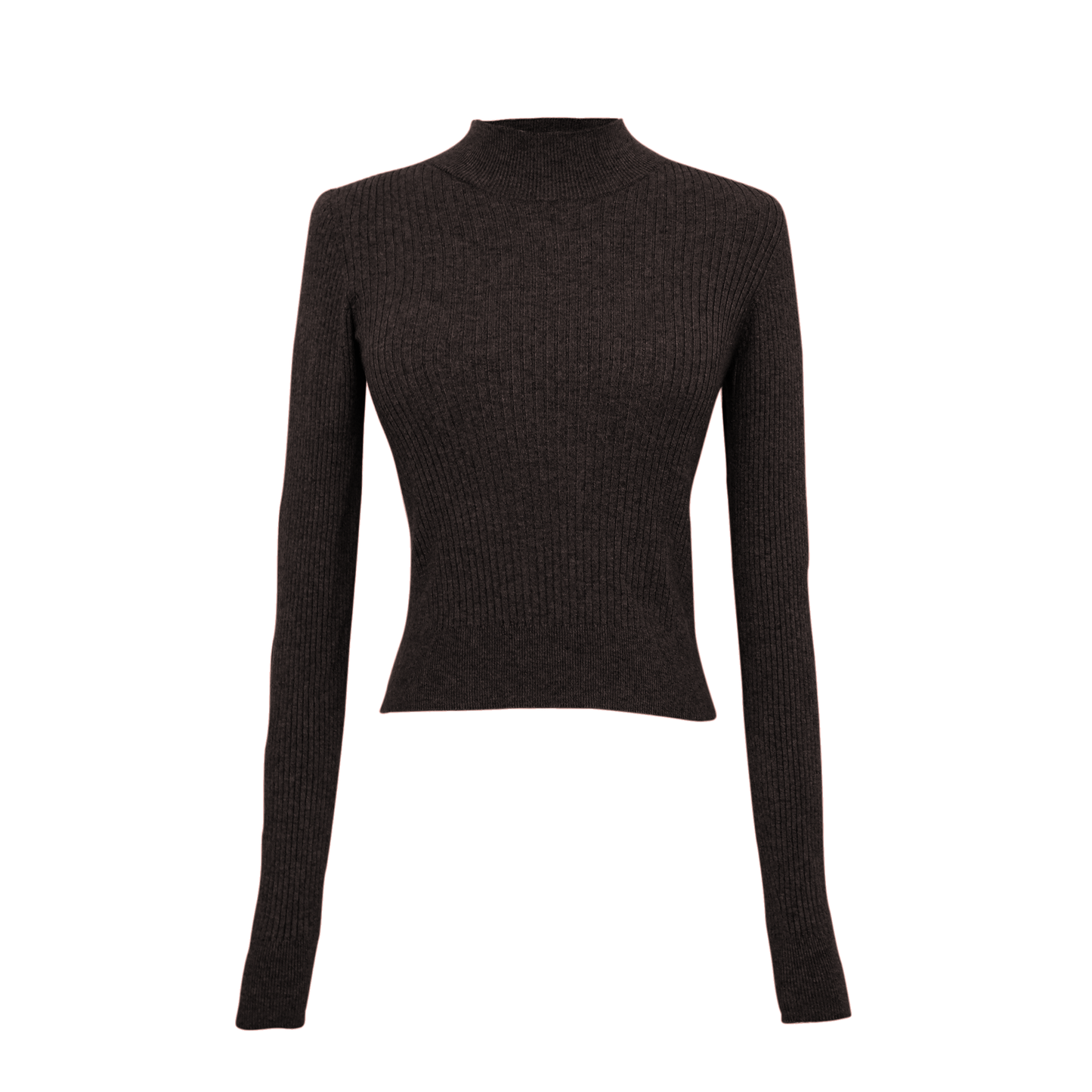 Val rib knit long sleeve - Cacao