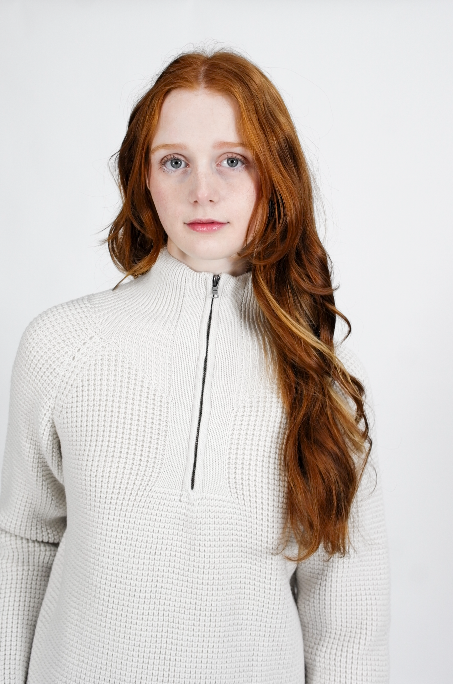 Wren merino quarter zip pullover - Oatmeal