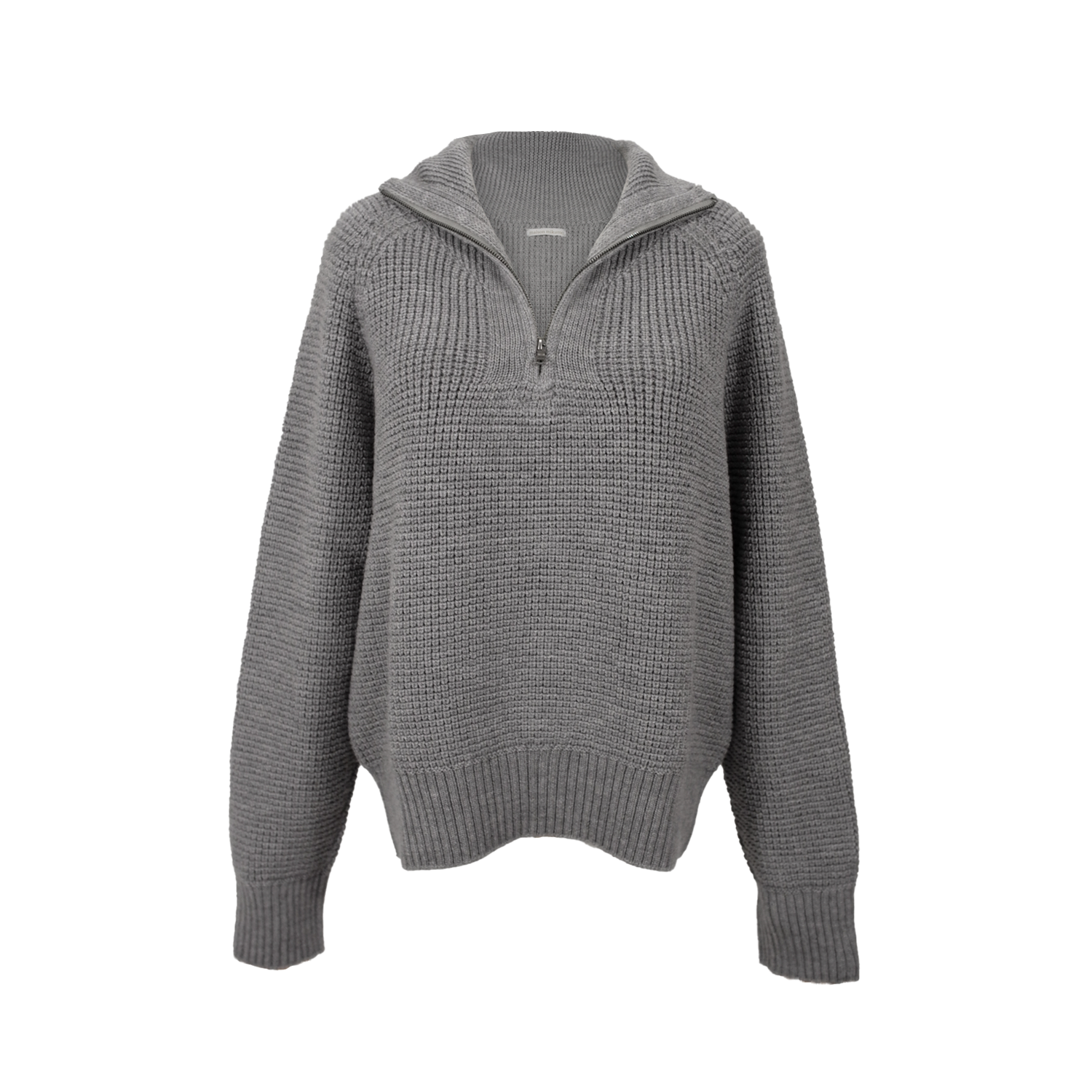 Wren Merino quarter zip pullover - Haze – Maison Mikumo