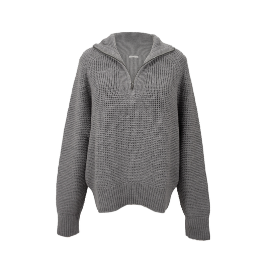 Wren merino quarter zip pullover - Haze