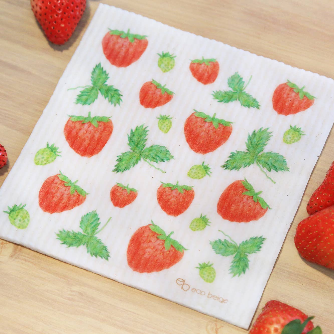 Strawberry Swedish Sponge Cloth