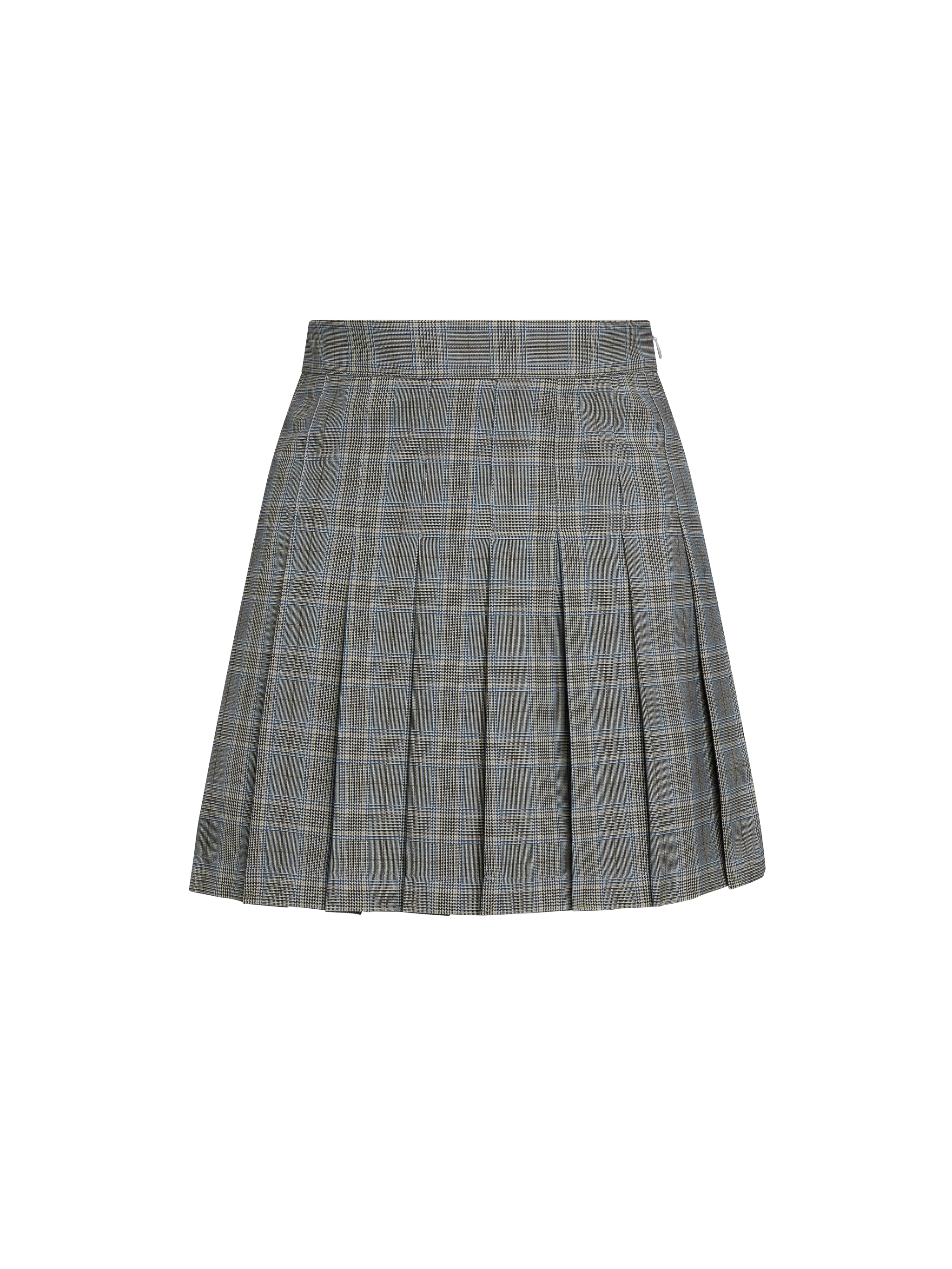 Plaid Pleated Mini Skirt BY23 - Lewkin