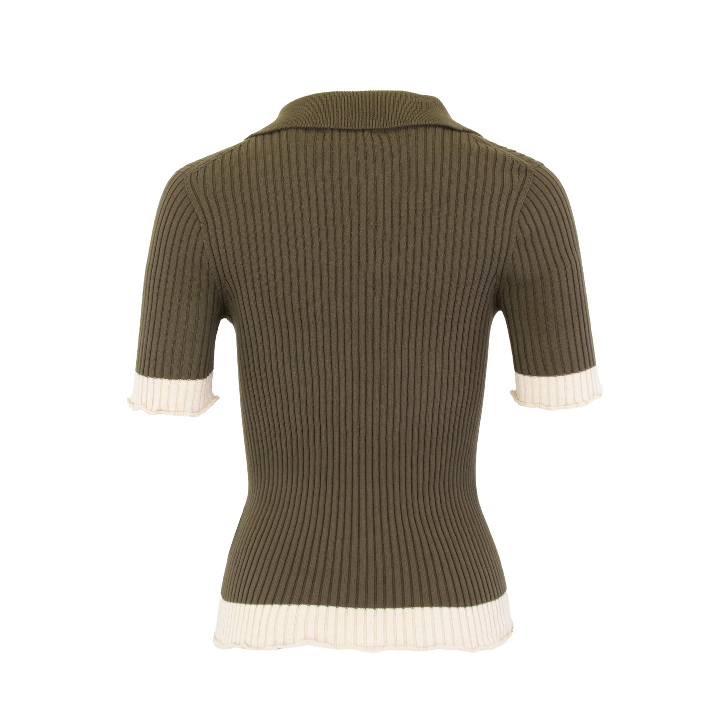 The Corinne Knit Polo - Moss