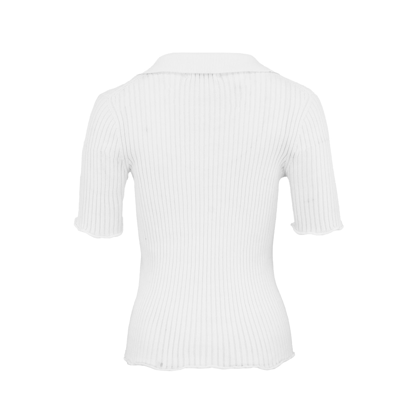 The Corinne Knit Polo - Snow