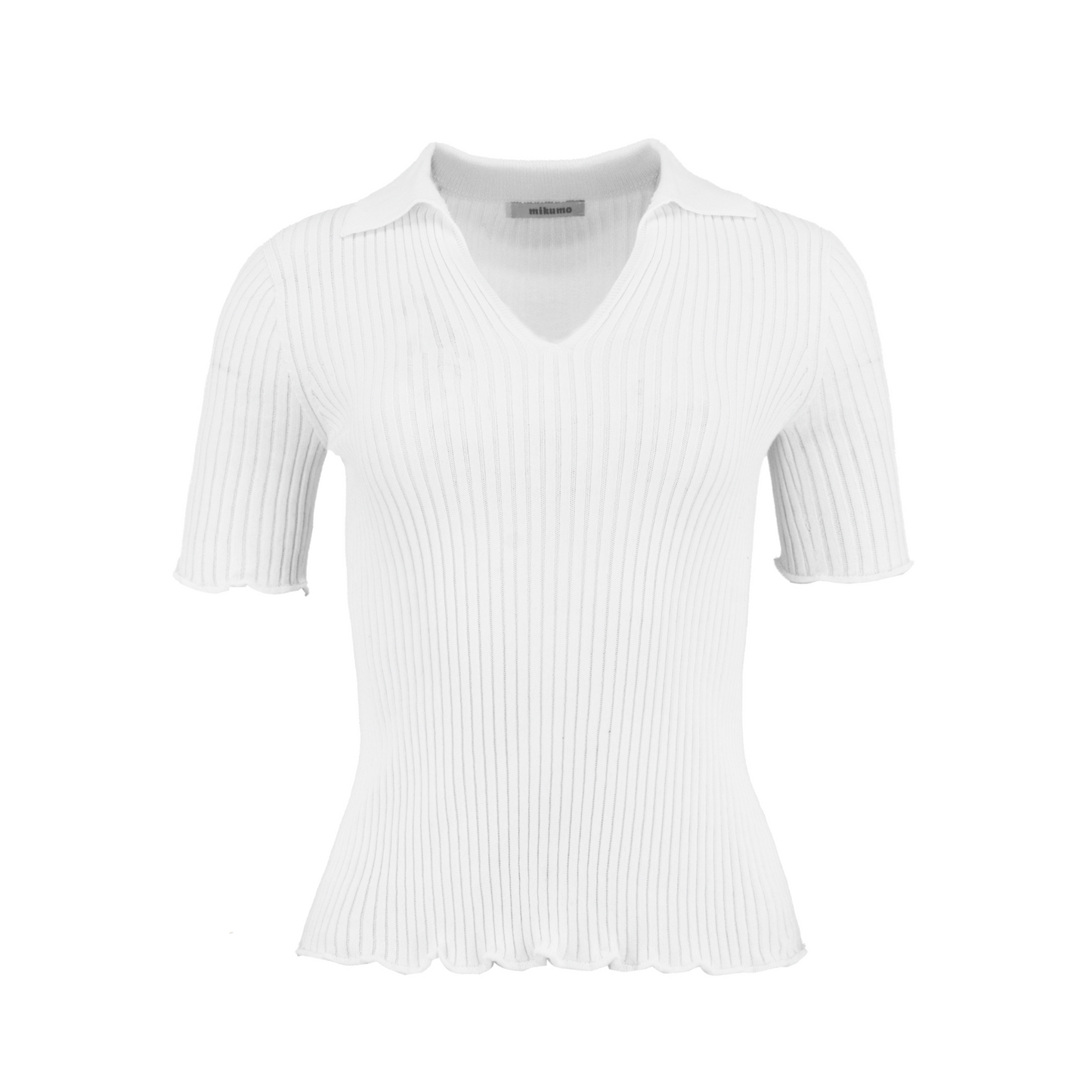 The Corinne Knit Polo - Snow